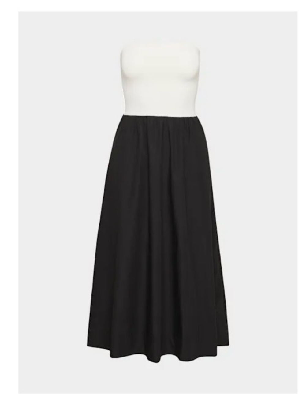 Aritzia NWT Babaton Fluid Poplin Dress Black/Light Birch Size M